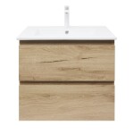 Koupelnová skříňka 2 zásuvková s umyvadlem SAT B-Way 59x50x45 cm dub mat BWAY260OAKU4B2 BWAY260OAKU4B2