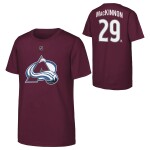 Outerstuff Dětské tričko Nathan MacKinnon #29 Colorado Avalanche NHL Flat Name & Number Short Sleeve Cotton Velikost: Dětské S (122 – 134)