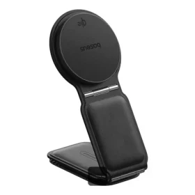 Baseus PrimeTrip C02 Magnetický držák do auta s bezdrátovým nabíjením černá (C40169003111-00)