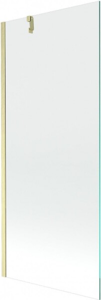 MEXEN/S - Next vanová zástěna FIX 80 x 150, transparent, zlatá kartáčovaná 895-080-000-00-00-55