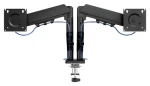 Tracer Double Armflex černá / Stolní držák monitoru a notebooku / VESA 100x100 / 13-32" / nosnost 18 kg (TRAUCH47660)
