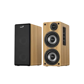 GENIUS SP-HF1220BT hnědá-černá / Reproduktor / 2.0 / 45W / Bluetooth / dřevěné (31730059401)