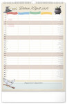 Nástěnný kalendář 2026 NOTIQUE - Rodinný plánovací Harry Potter, 33 x 46 cm