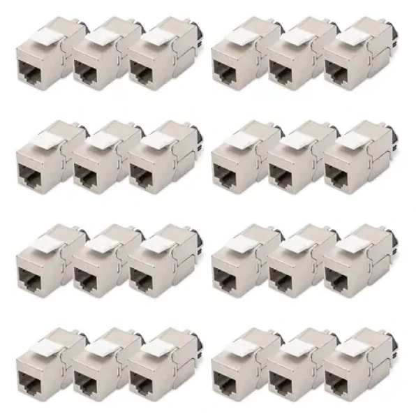 Digitus DN-93617-24 stříbrná / Keystone modul / Cat.6a / stíněný / 24 ks (DN-93617-24)