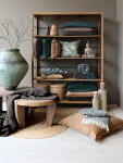 Chic Antique Prošívaný povlak na polštář Aix Mocca 40 × 60 cm, hnědá barva, textil