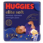 Huggies Elite Soft Pants OVN 5, 12-17 kg, 17 ks