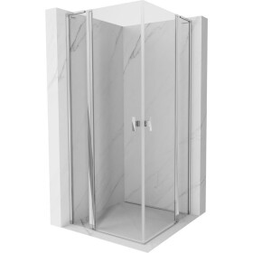 MEXEN/S - Mist L Duo sprchový kout dveře křídlové 95 x 95, transparent, chrom 8A4L-095-095-01-00