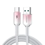 Joyroom S-A42 Crystal-Clear Series Nabíjecí kabel USB-A (M) - USB-C (M) 3A 1.2m bílá (6956116728168)