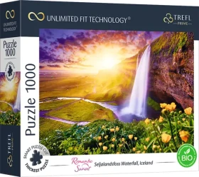 Trefl - Puzzle - UFT Romantic Sunset: Seljalandsfoss vodopády, Island