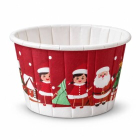 Dortisimo Košíčky na muffiny pevné červené s vánočními motivy (12 ks)
