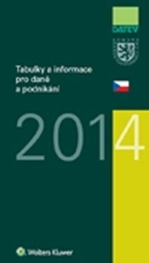 Tabulky informace pro daně podnikání 2014