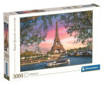 Puzzle Eiffelova věž v růžové 3000 dílků