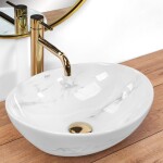 REA - Umyvadlo na desku Sofia Nature Marble REA-U6605