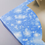 Cake star vanoční krabice na cukroví modrá 25x22x5cm balení 15ks