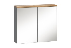 COMAD - Zrcadlová skříňka 80cm 2 dvířka BALI GRAPHITE 5907611647622