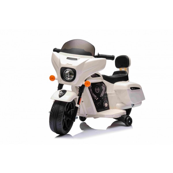 Mamido Dětská elektrická motorka Chopper INDIAN bílá