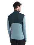 ICEBREAKER Mens Merino 200 Realfleece™ Descender LS Half Zip, Fathom Green/Cloud Ray/Cb (vzorek) velikost: M