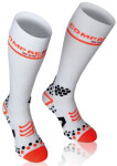 Kompresní podkolenky Compressport FULL SOCKS V2.1 - bílé Velikost: EU 35-38 / 22-30 cm obvod lýtka