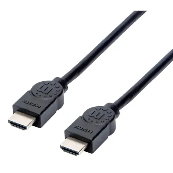 Manhattan High Speed černá / HDMI kabel / HDMI (M) - HDMI (M) / 1,5 m / ARC / 10,2 Gbit/s / pozlacené konektory (355308)