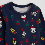 Body s dlouhým rukávem Mickey Mouse- tmavě modré - 68 NAVY BLUE