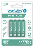 EverActive Infinity Line / Nabíjecí baterie AAA (R03) / 550 mAh / 4 ks / Ni-MH (EVHRL03-550)