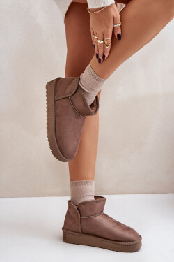 Dámské sněhule na platformě D.Franklin DFSH370010 Taupe 38