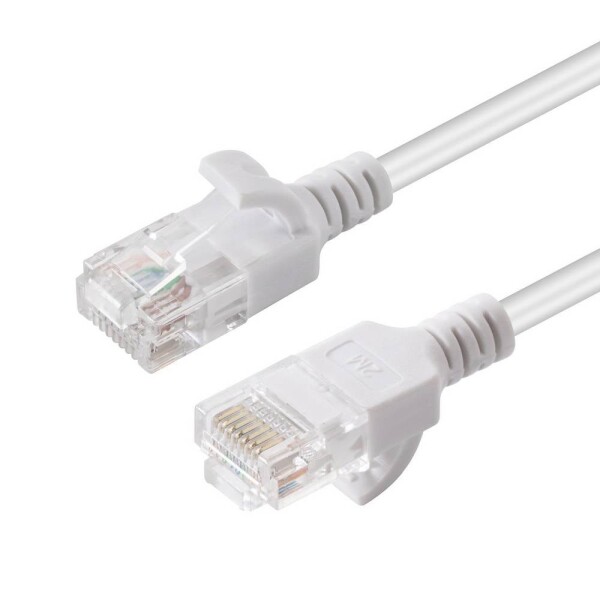MicroConnect V-UTP6075W-SLIM RJ45 síťové kabely, propojovací kabely 7.5 m bílá 1 ks