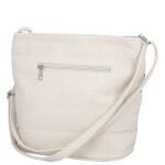 Trendy dámská koženková crossbody kabelka Tira, béžová