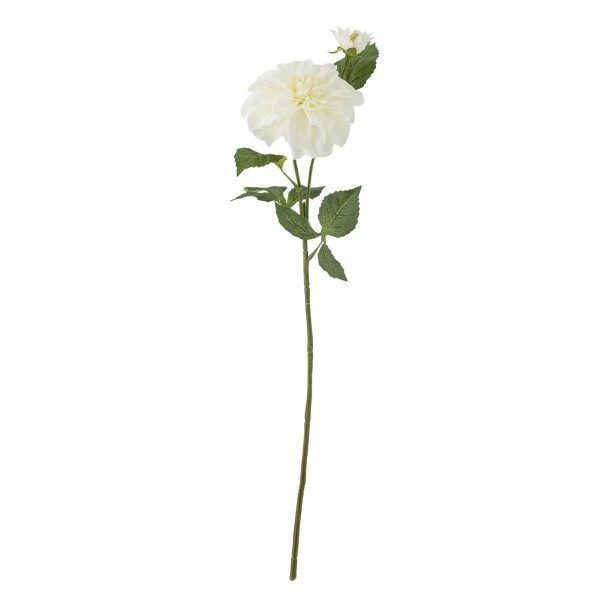 Bloomingville Umělá květina Dahlia White 63 cm, bílá barva, plast