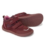 Dívčí celoroční boty s membránou Barefoot BANET BORDO, Protetika, červená - 21