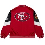 Mitchell & Ness Pánská bunda San Francisco 49ers NFL Throw it Back Heavyweight Satin Velikost: 2XL
