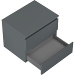 MEXEN/S - Orio koupelnová skříňka pod umyvadlo 60 cm s deskou, 2 zásuvky, grafit mat 91A10-06047-2-BFFC66