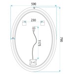 REA - Zrcadlo LED Marco Marco 60x80 cm HOM-00902