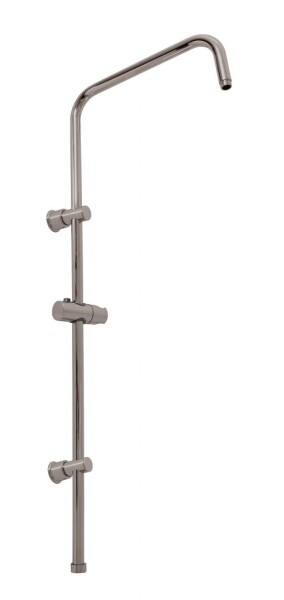 RAV Slezák - Sprchová tyč, Metal Grey - lesklá MD0763MGL MD0763MGL