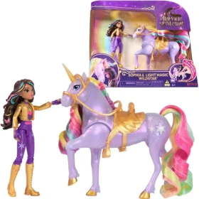 Spin Master Unicorn academy světelný jednorožec a figurka 11 cm Sophia Wildstar