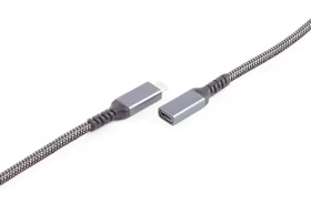 Shiverpeaks USB-C prodlužovací kabel / Prodlužovací kabel / USB-C(M) - USB-C(F) / USB 3.2 / PD / textilní / 1,5 m (BS14-74006)