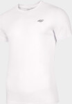 Pánské bavlněné tričko 4F TSM300 Bílé Bílá XL