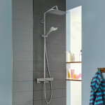 HANSGROHE - Croma Sprchový set Showerpipe s termostatem, 1jet, EcoSmart, chrom 27660000