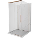 MEXEN/S - Rox-3S sprchový kout 3 stěnný , posuvný 120 x 120, transparent, růžové zlato 8C2-120-120-60-00-3S