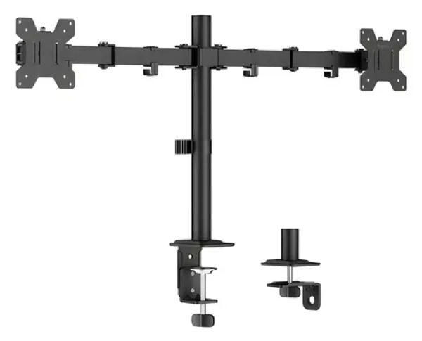 Stolní držák pro 2 monitory 17-32" / Držák pro monitory / nosnost 10 kg / otočné rameno (BP0217)