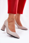 Elegantní Lodičky Na Klínovém Podpatku Vinceza 62221 Šedé 38