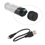 Světlo přední FORCE PEN 200LM USB,černé