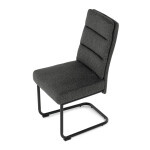 Jídelní židle, šedá, látka, DCL-P3107 GREY2