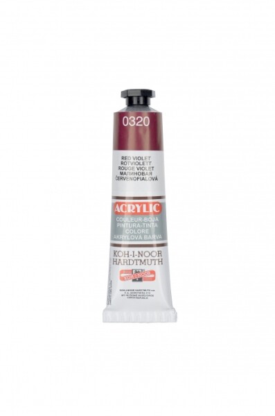 Akrylová barva Koh-i-Noor 40 ml - červenofialová 0320
