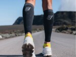 Compressport R2 OXYGEN BLACK/STEEL GREY - Kompresní lýtkové návleky Compressport R2 Oxygen - BLACK/STEEL GREY Velikost: 34-38 cm obvod lýtka