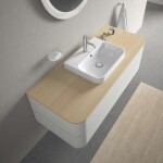 DURAVIT - Happy D.2 Plus Umyvadlo na desku, 50x40 cm, s přepadem, s otvorem pro baterii, bílá 2360500000