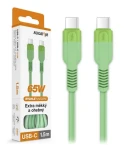 Aligator Datový kabel SoftPastels 3A 65W / USB-C/USB-C / zelený (DATKP74)