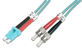 Digitus Optický patch kabel LC-ST OM3 3m / Patch kabel / Multimode / Duplex / 50/125 µm (DK-2531-03/3)