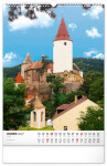 Nástěnný kalendář 2027 Notique Hrady a zámky, 33 × 46 cm