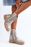 Dámské kůže Díra Botky kovbojka Zlaté Lewski 3305/2 37